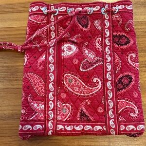 Vera Bradley drawstring backpack in the retired "Mesa Red" bandana paisley